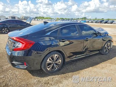Trzecie zdjęcie samochodu z tyłu: 2018 HONDA CIVIC EXL VIN:JHMFC1F77JX031359 - miniatura