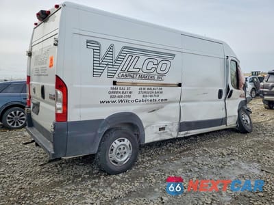 Trzecie zdjęcie samochodu z tyłu: 2018 RAM PROMASTER 2500 DELIVERY VAN VIN:3C6TRVDG9JE131953 - miniatura