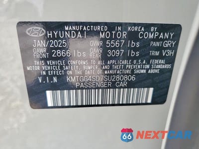 Zdjęcie 12 z 12 samochodu: 2025 GENESIS G80 3.5T SPORT PRESTIGE VIN:KMTGG4SD7SU280806 - miniatura