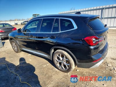 Drugie zdjęcie samochodu z przodu: 2023 BMW X3 XDRIVE30I VIN:WBX57DP08PN213650 - miniatura