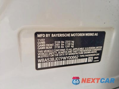 Zdjęcie 13 z 13 samochodu: 2023 BMW 540 I VIN:WBA53BJ07PWY00662 - miniatura