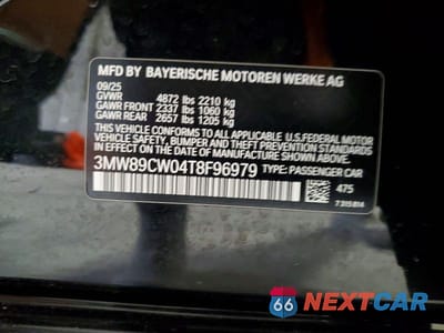 Zdjęcie 12 z 12 samochodu: 2026 BMW 330XI VIN:3MW89CW04T8F96979 - miniatura