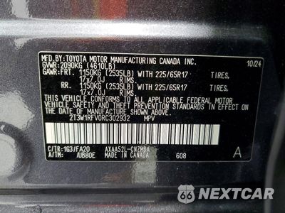 Zdjęcie 13 z 13 samochodu: 2024 TOYOTA RAV4 XLE VIN:2T3W1RFV0RC302932 - miniatura