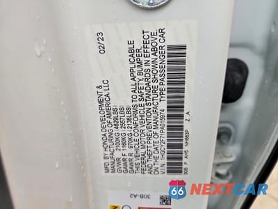 Zdjęcie 12 z 12 samochodu: 2023 HONDA ACCORD HYBRID SPORT-L VIN:1HGCY2F71PA015974 - miniatura