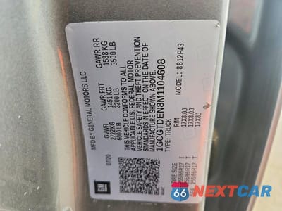 Zdjęcie 12 z 12 samochodu: 2021 CHEVROLET COLORADO Z71 VIN:1GCGTDEN8M1104608 - miniatura