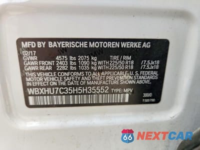 Zdjęcie 13 z 13 samochodu: 2017 BMW X1 SDRIVE28I VIN:WBXHU7C35H5H35552 - miniatura