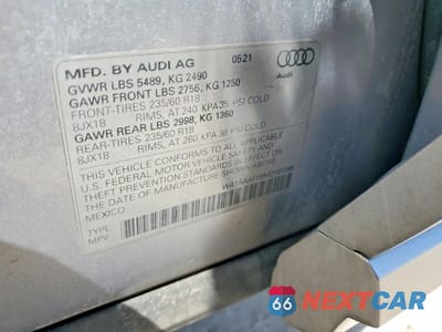 Zdjęcie 12 z 12 samochodu: 2021 AUDI Q5 PREMIUM VIN:WA1AAAFY8M2101196 - miniatura