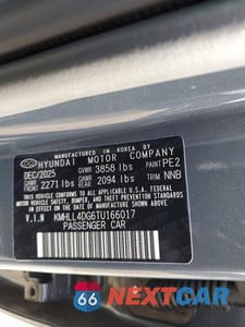Zdjęcie 12 z 12 samochodu: 2026 HYUNDAI ELANTRA SE VIN:KMHLL4DG6TU166017 - miniatura