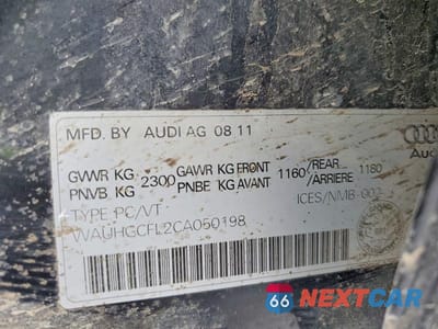 Zdjęcie 13 z 13 samochodu: 2012 AUDI S4 PREMIUM VIN:WAUHGCFL2CA050198 - miniatura
