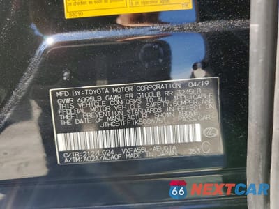 Zdjęcie 12 z 12 samochodu: 2019 LEXUS LS 500 BASE VIN:JTHC51FF1K5006751 - miniatura