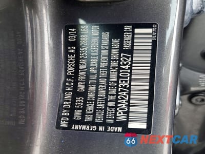 Zdjęcie 12 z 12 samochodu: 2014 PORSCHE PANAMERA 2 VIN:WP0AA2A73EL014327 - miniatura