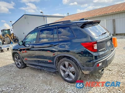 Drugie zdjęcie samochodu z przodu: 2019 HONDA PASSPORT TOURING VIN:5FNYF7H97KB004936 - miniatura