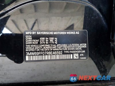 Zdjęcie 12 z 12 samochodu: 2024 BMW 330I VIN:3MW69FF07R8E46592 - miniatura