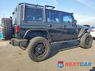 Trzecie zdjęcie samochodu z tyłu: 2008 JEEP WRANGLER UNLIMITED RUBICON VIN:1J4GA69168L642186 - miniatura