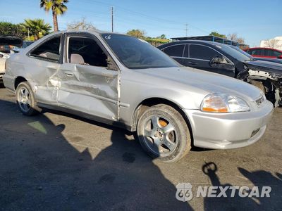 Czwarte zdjęcie samochodu z boku: 1996 HONDA CIVIC EX VIN:1HGEJ814XTL035880 - miniatura
