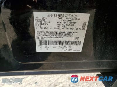 Zdjęcie 12 z 12 samochodu: 2016 LINCOLN MKX RESERVE VIN:2LMPJ6LR6GBL60648 - miniatura