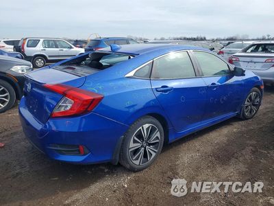 Trzecie zdjęcie samochodu z tyłu: 2017 HONDA CIVIC EX VIN:19XFC1E38HE028027 - miniatura