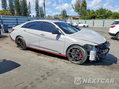 Czwarte zdjęcie samochodu z boku: 2025 HYUNDAI ELANTRA N BASE VIN:KMHLW4DK7SU033356 - miniatura