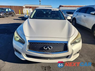Piąte zdjęcie samochodu w środku: 2015 INFINITI Q50 HYBRID PREMIUM VIN:JN1AV7AP3FM790666 - miniatura