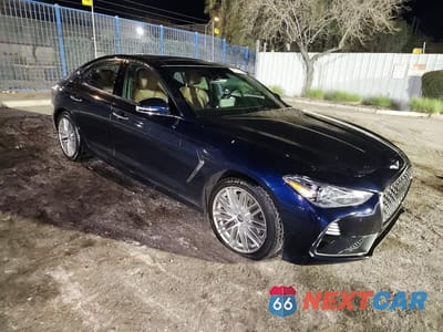 Czwarte zdjęcie samochodu z boku: 2021 GENESIS G70 2.0T VIN:KMTG34LA9MU079783 - miniatura