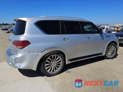 Trzecie zdjęcie samochodu z tyłu: 2016 INFINITI QX80 BASE VIN:JN8AZ2NF7G9610586 - miniatura