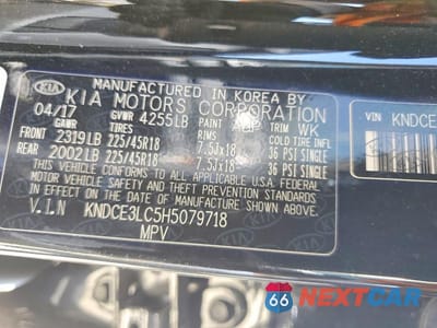 Zdjęcie 13 z 13 samochodu: 2017 KIA NIRO TOURING VIN:KNDCE3LC5H5079718 - miniatura