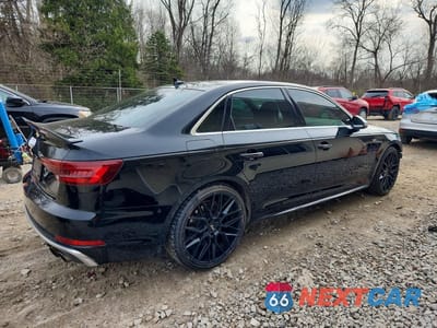 Trzecie zdjęcie samochodu z tyłu: 2018 AUDI S4 PREMIUM PLUS VIN:WAUB4AF43JA126813 - miniatura