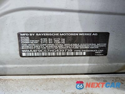 Zdjęcie 12 z 12 samochodu: 2017 BMW 430XI GRAN COUPE VIN:WBA4F9C57HG439739 - miniatura