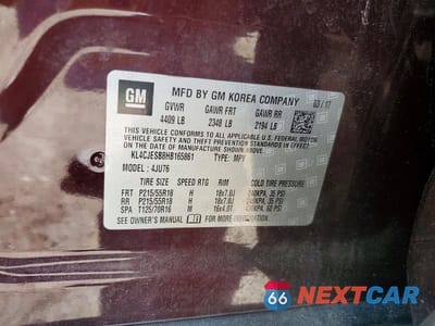 Zdjęcie 12 z 12 samochodu: 2017 BUICK ENCORE PREFERRED VIN:KL4CJESB8HB165861 - miniatura