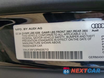 Zdjęcie 12 z 12 samochodu: 2024 AUDI A6 PREMIUM PLUS VIN:WAUE3BF23RN035713 - miniatura