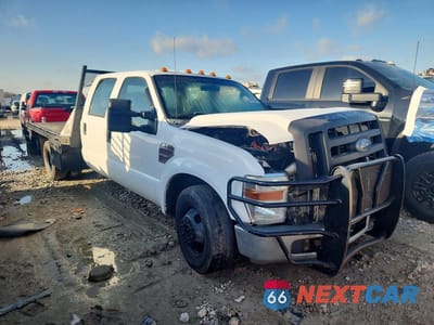 Czwarte zdjęcie samochodu z boku: 2009 FORD F350 SUPER DUTY FLATBED TRUCK VIN:1FDWW36R69EA19728 - miniatura