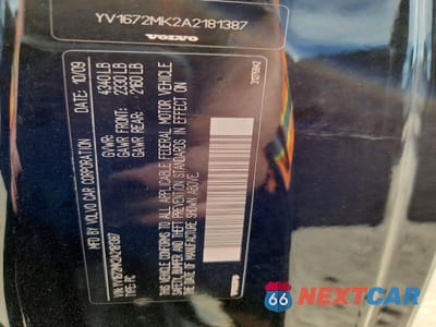 Zdjęcie 12 z 12 samochodu: 2010 VOLVO C30 T5 VIN:YV1672MK2A2181387 - miniatura