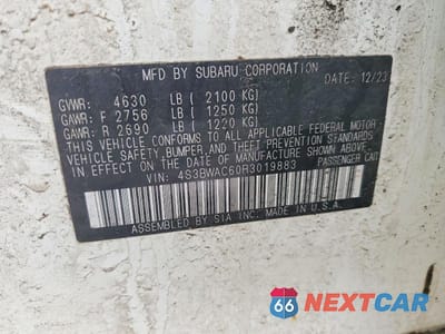 Zdjęcie 13 z 13 samochodu: 2024 SUBARU LEGACY PREMIUM VIN:4S3BWAC60R3019883 - miniatura