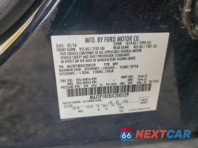 Zdjęcie 13 z 13 samochodu: 2018 FORD ECOSPORT S VIN:MAJ3P1RE8JC200529 - miniatura