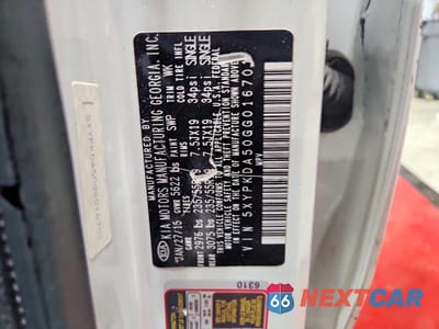 Zdjęcie 13 z 13 samochodu: 2016 KIA SORENTO SX V6 VIN:5XYPKDA50GG016701 - miniatura