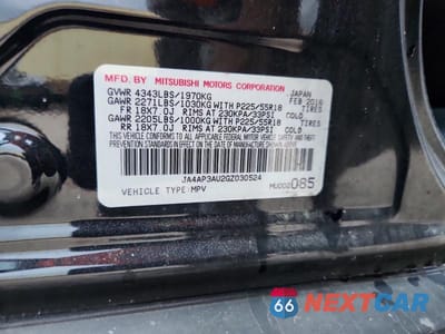 Zdjęcie 13 z 13 samochodu: 2016 MITSUBISHI OUTLANDER SPORT VIN:JA4AP3AU2GZ030524 - miniatura