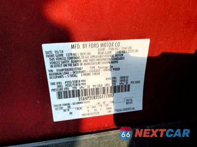 Zdjęcie 13 z 13 samochodu: 2014 FORD TAURUS SEL VIN:1FAHP2E82EG177887 - miniatura