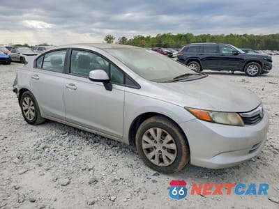 Czwarte zdjęcie samochodu z boku: 2012 HONDA CIVIC LX VIN:2HGFB2F5XCH303016 - miniatura