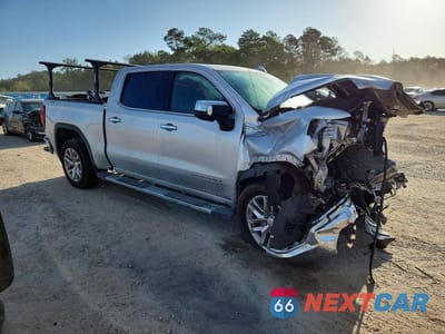 Czwarte zdjęcie samochodu z boku: 2020 GMC SIERRA K1500 SLT VIN:3GTU9DEDXLG444660 - miniatura