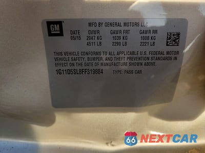 Zdjęcie 13 z 13 samochodu: 2015 CHEVROLET MALIBU 2LT VIN:1G11D5SL8FF319884 - miniatura