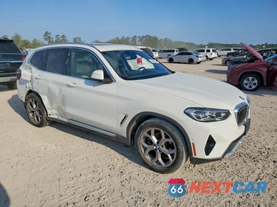 Czwarte zdjęcie samochodu z boku: 2023 BMW X3 SDRIVE30I VIN:5UX43DP04P9N79875 - miniatura