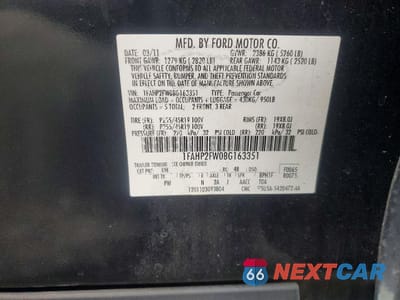 Zdjęcie 12 z 13 samochodu: 2011 FORD TAURUS LIMITED VIN:1FAHP2FW0BG163351 - miniatura