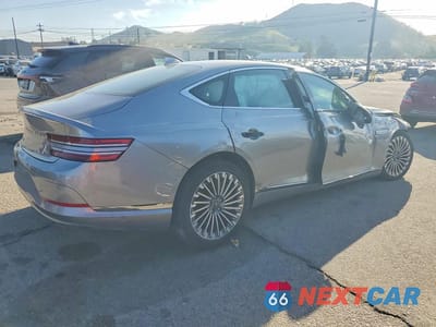 Trzecie zdjęcie samochodu z tyłu: 2023 GENESIS G80 VIN:KMTGE4S1XPU004719 - miniatura