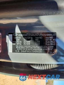 Zdjęcie 13 z 13 samochodu: 2025 HYUNDAI SANTA FE SE VIN:5NMP14GL7SH096120 - miniatura