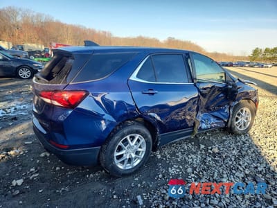 Trzecie zdjęcie samochodu z tyłu: 2022 CHEVROLET EQUINOX LT VIN:3GNAXUEV5NL303255 - miniatura