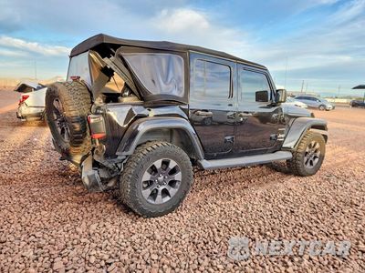 Trzecie zdjęcie samochodu z tyłu: 2018 JEEP WRANGLER UNLIMITED SAHARA VIN:1C4HJXEG7JW231202 - miniatura