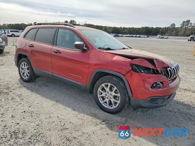 Czwarte zdjęcie samochodu z boku: 2017 JEEP CHEROKEE SPORT VIN:1C4PJLABXHW653411 - miniatura