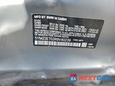 Zdjęcie 13 z 13 samochodu: 2024 BMW X6 M COMPETITION VIN:5YM23ET03R9V40239 - miniatura