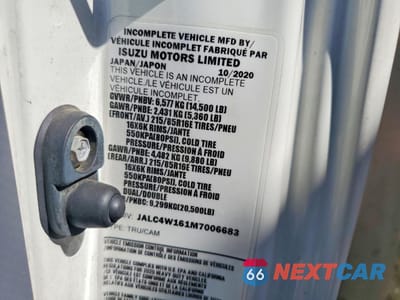 Zdjęcie 12 z 12 samochodu: 2021 ISUZU NPR HD VIN:JALC4W161M7006683 - miniatura