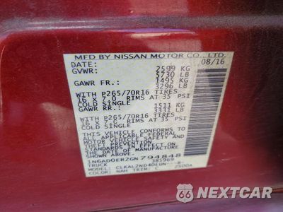 Zdjęcie 12 z 12 samochodu: 2016 NISSAN FRONTIER SV VIN:1N6AD0ER2GN794848 - miniatura